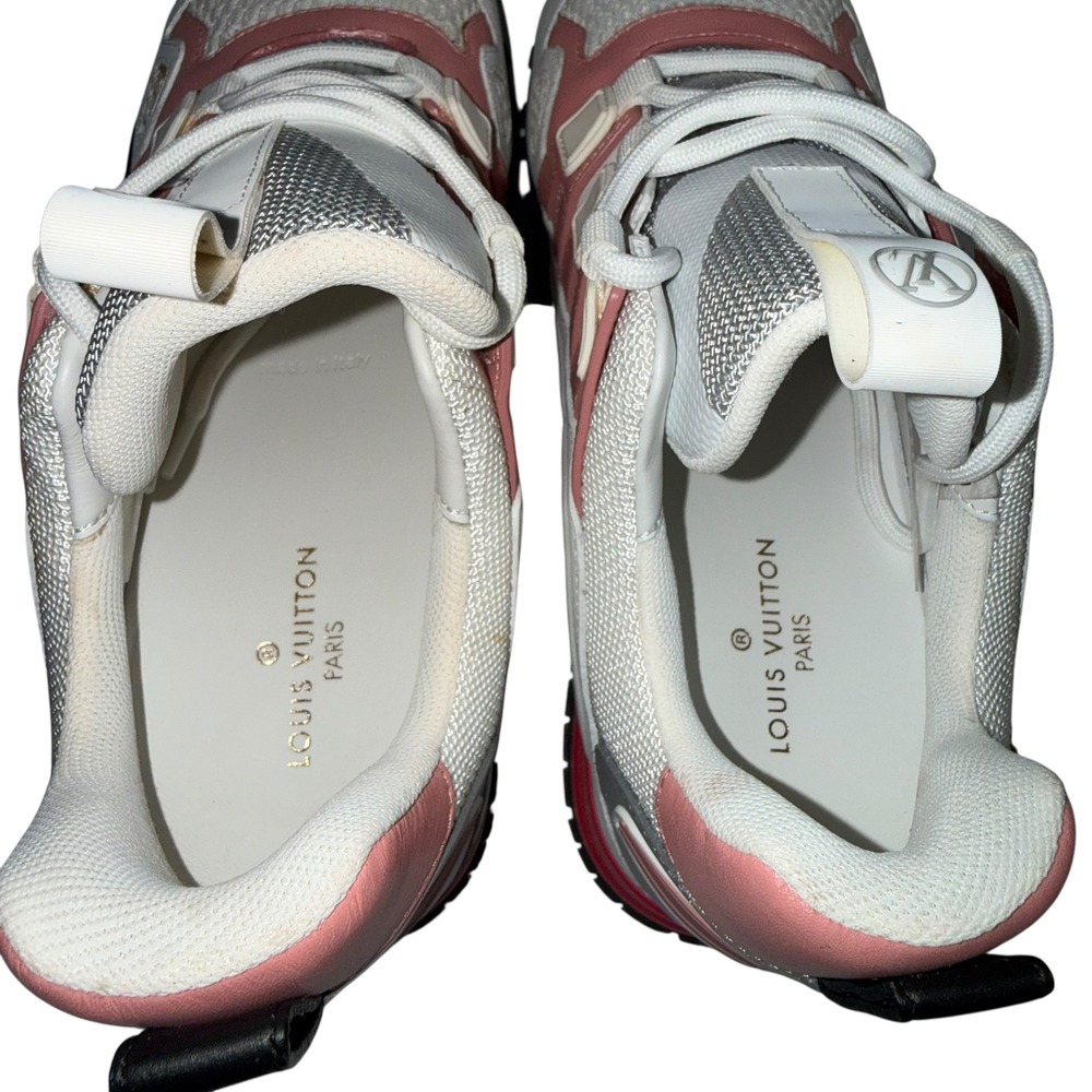Louis Vuitton Run Away Sneaker Women's 36.5 White Pink CL1118 Made‎ in Italy - Picture 9 of 16